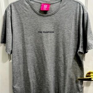 One Teaspoon Heather Gray Short Sleeve Tee
